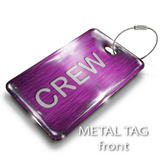 CREW MAGENTA - LUGGAGE TAG