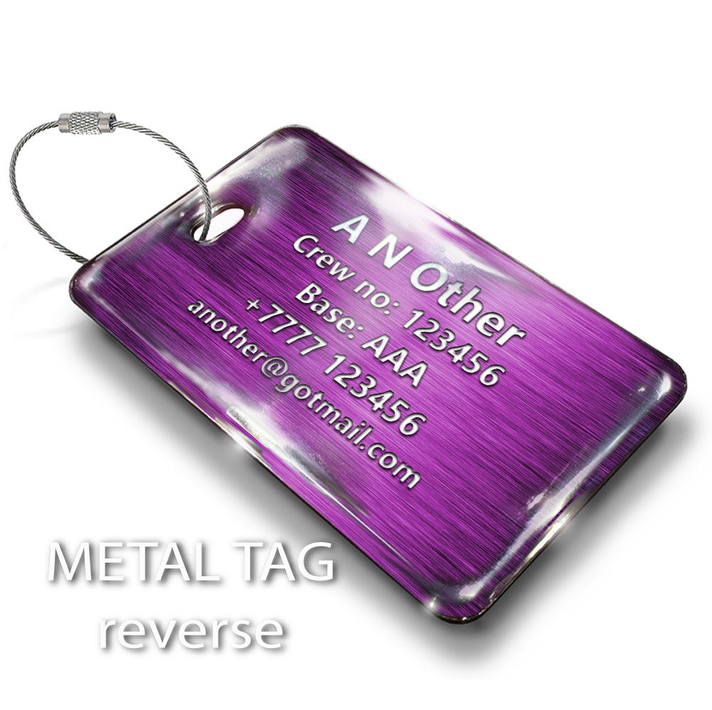 CREW PINK - LUGGAGE TAG