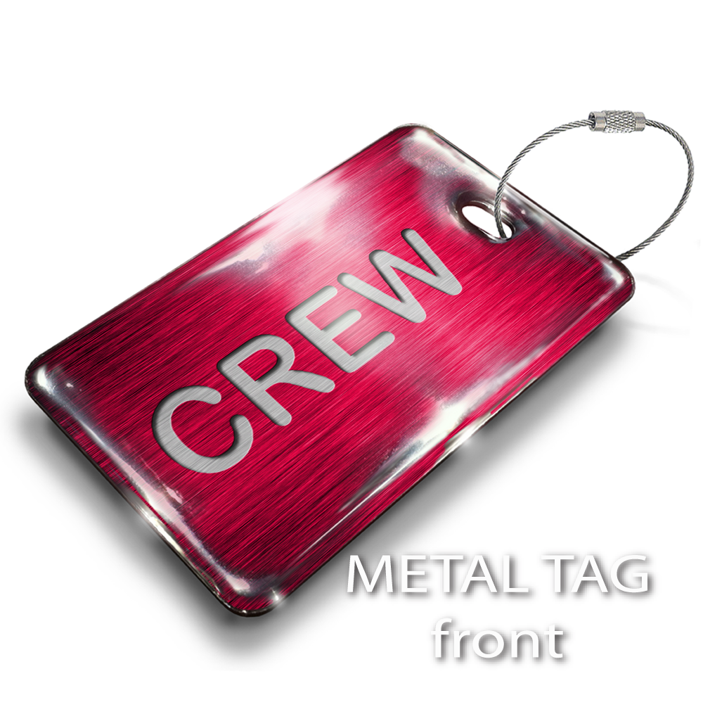 CREW RED - LUGGAGE TAG