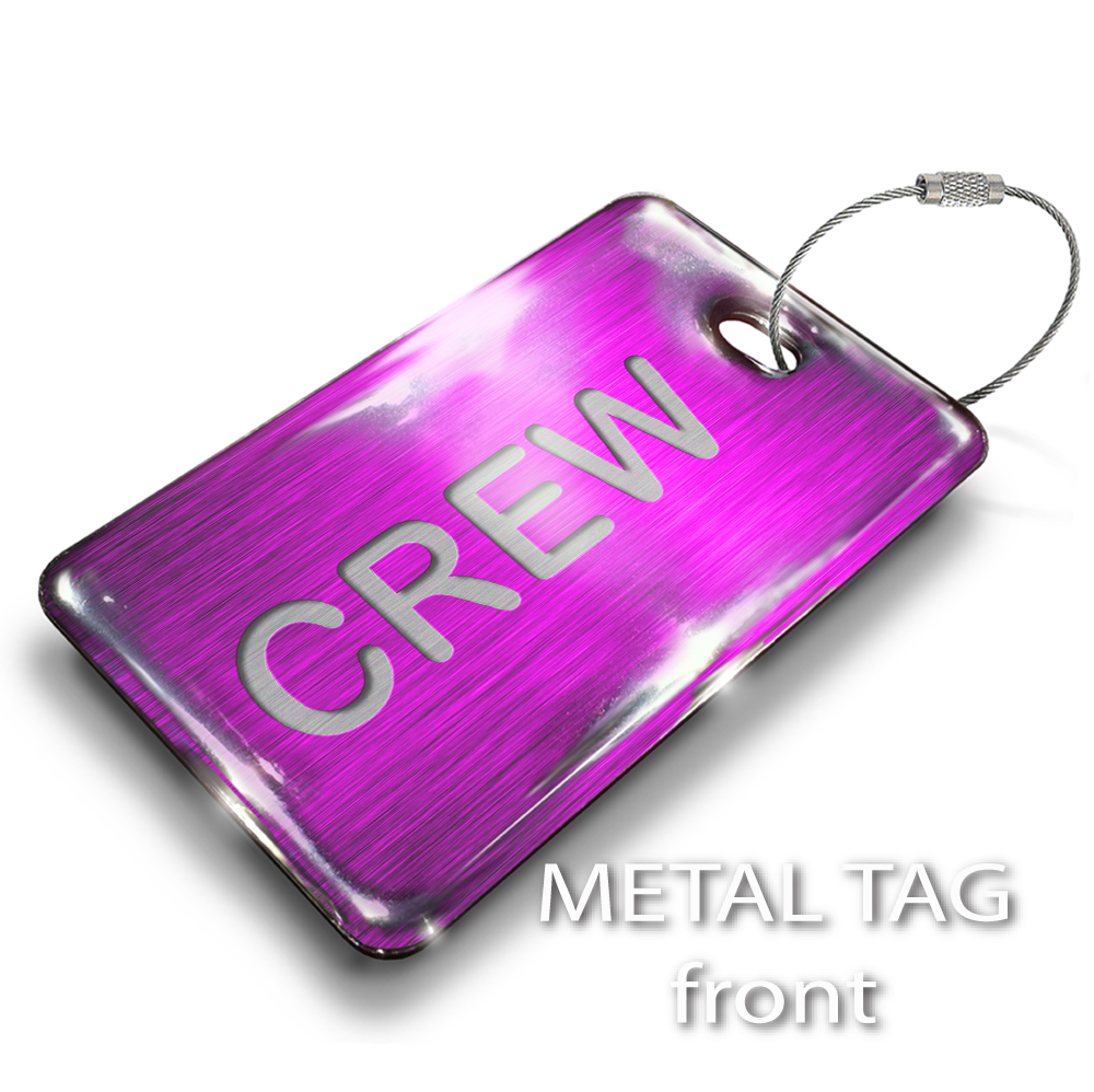 CREW PINK - LUGGAGE TAG