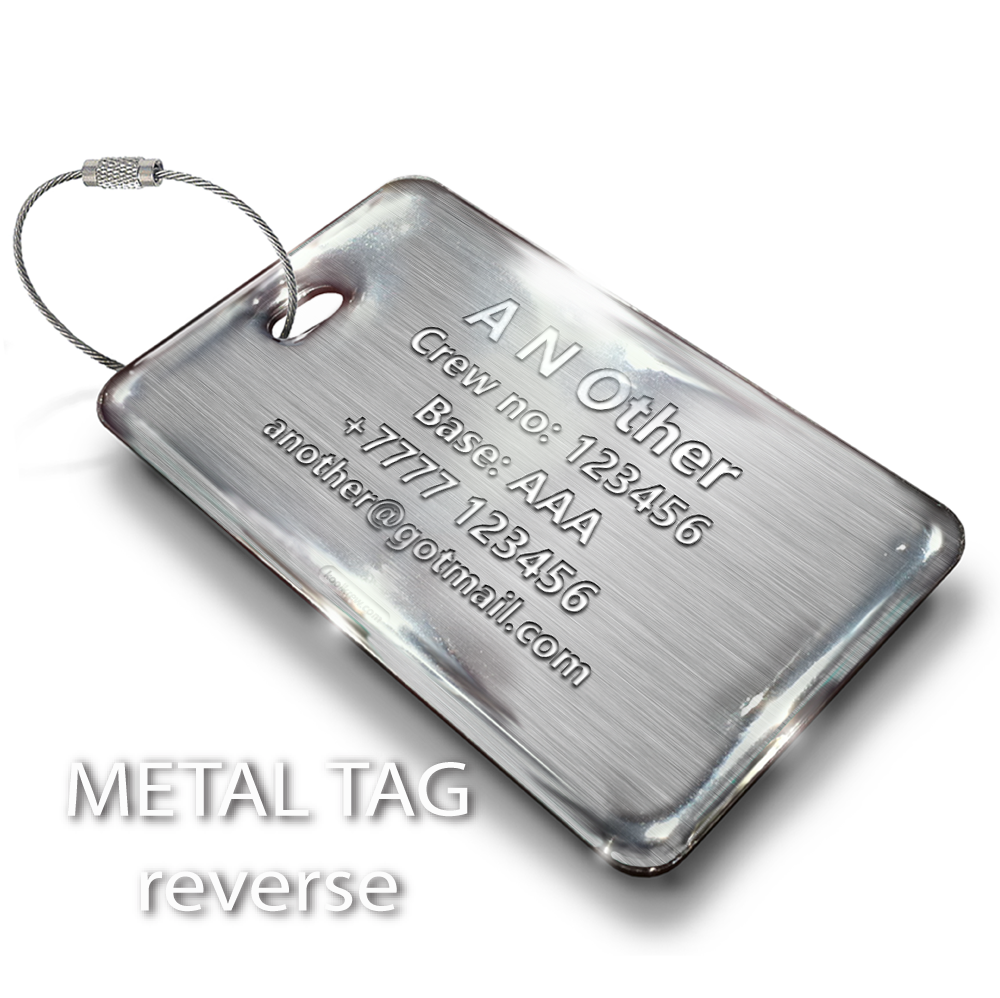 CREW GREY - LUGGAGE TAG