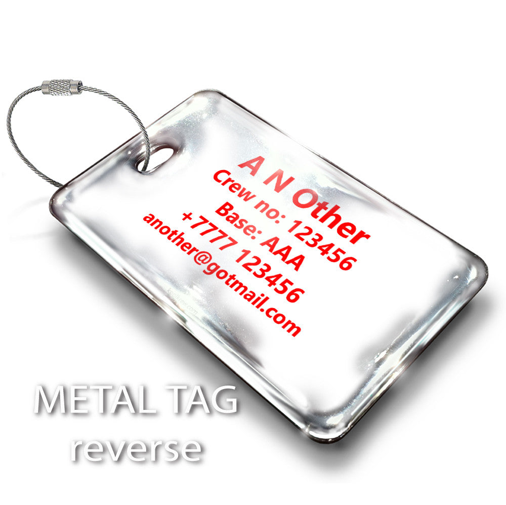 CREW WHITE - LUGGAGE TAG