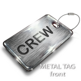 CREW GREY - LUGGAGE TAG