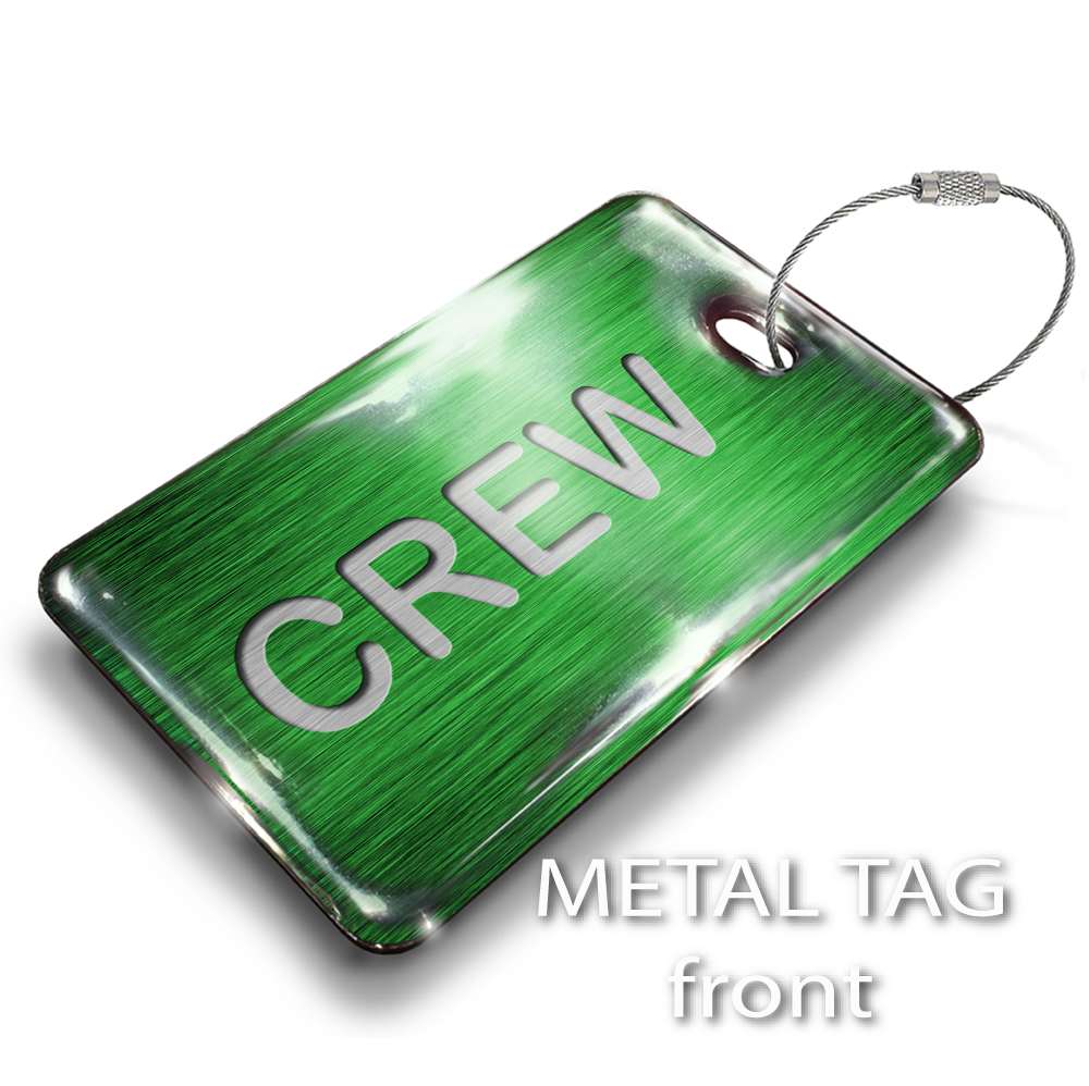 CREW GREEN - LUGGAGE TAG