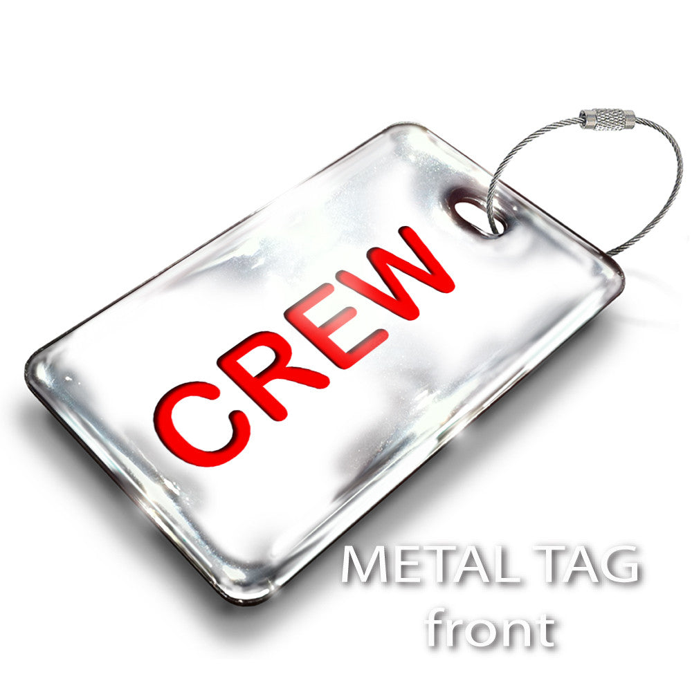 CREW WHITE - LUGGAGE TAG