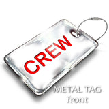 CREW WHITE - LUGGAGE TAG