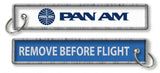 Pan Am Remove Before Flight Keyring