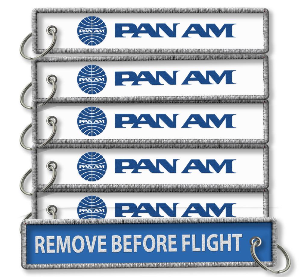 Pan Am Remove Before Flight Keyring