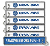 Pan Am Remove Before Flight Keyring