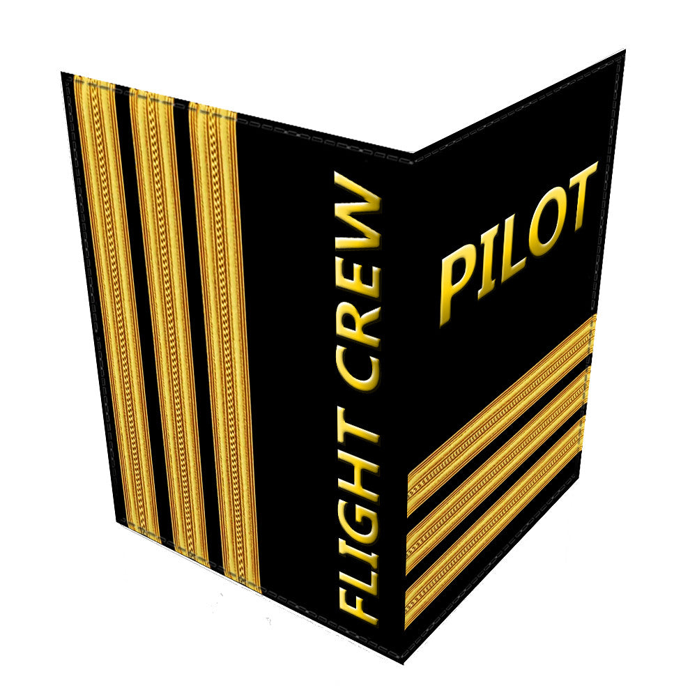 Pilot 3 Stripes Passport Cover Gold