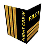 Pilot 3 Stripes Passport Cover Gold