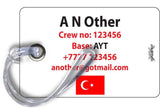 Turkey Flag-White